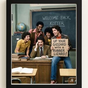 Welcome Back Kotter Art Print In A  Frame 8x10